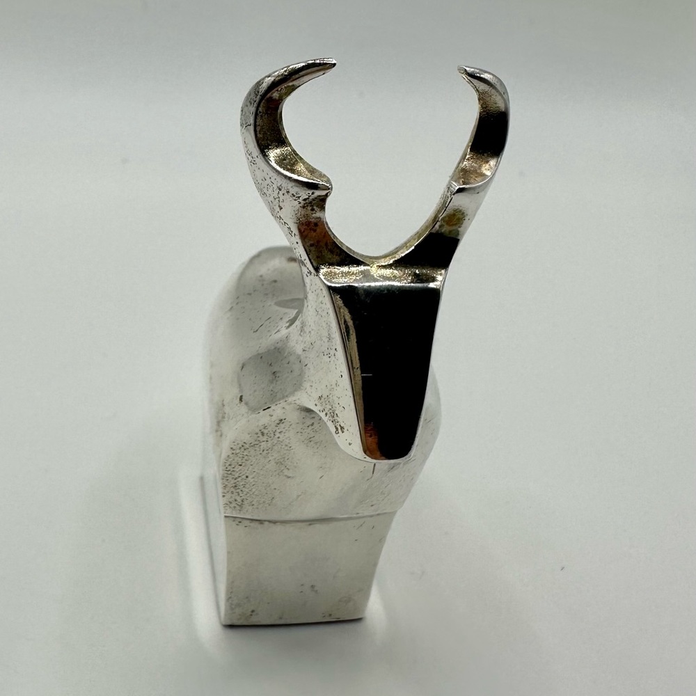 Vintage Dansk Designs Japan Reindeer Silverplate Paperweight Figurine